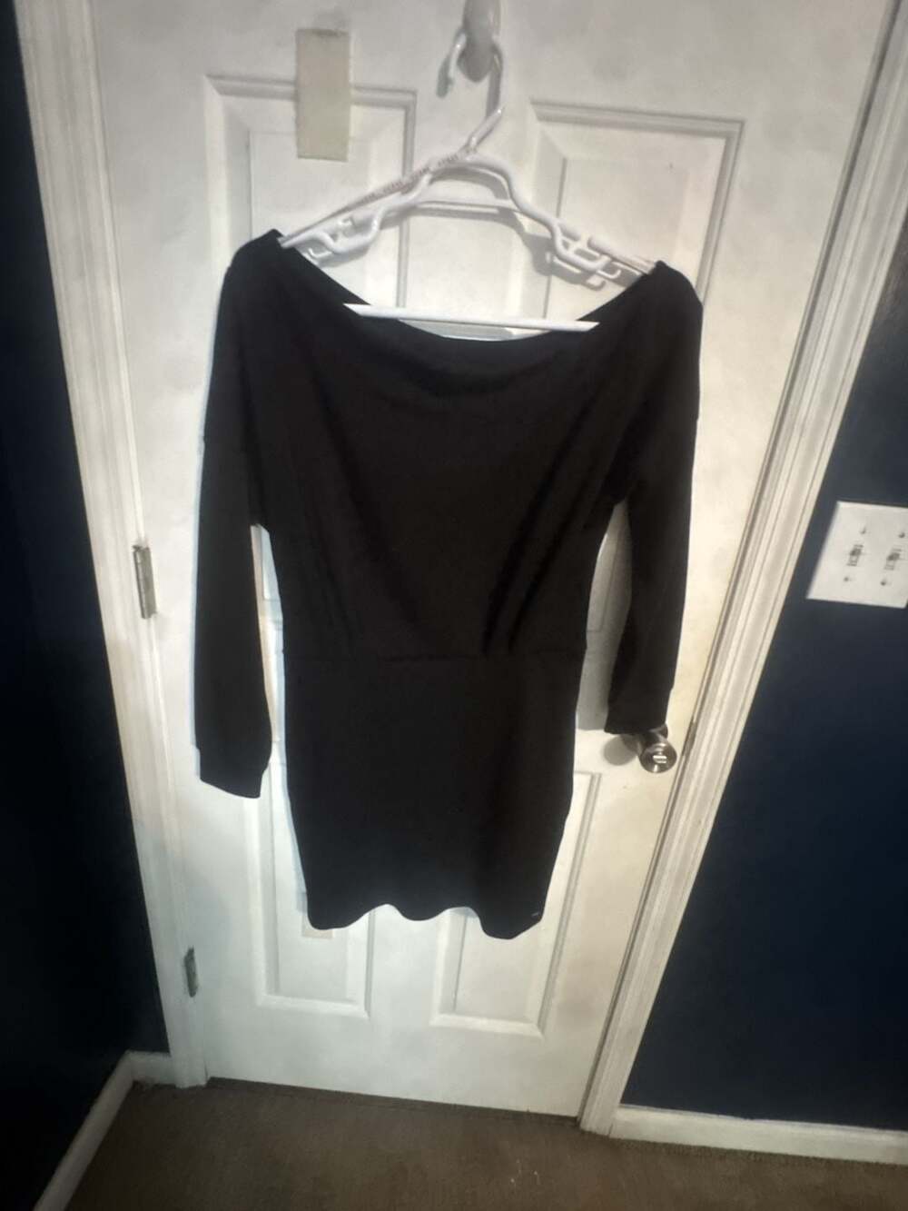 Guess Marti Off-Shoulder Dress Black Size L